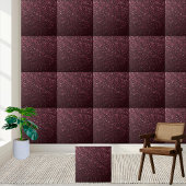 Chic Maroon Glitzer Schimmernd Boden Backsplash Fliese