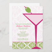 Chic Martini Bridal/Bachelorette/Birthday Invite Einladung (Vorne/Hinten)