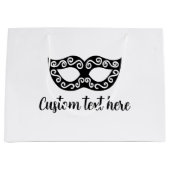 Chic Maskerade Party Maske individuelle Geschenkta Große Geschenktüte (Vorderseite)