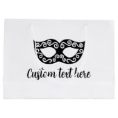 Chic Maskerade Party Maske individuelle Geschenkta Große Geschenktüte (Rückseite)