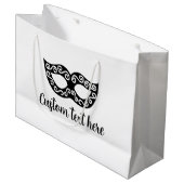 Chic Maskerade Party Maske individuelle Geschenkta Große Geschenktüte (Vorderseite Schrägansicht)