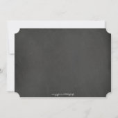 Chic Mason Jar & Chalkboard Brautparty Einladung (Rückseite)