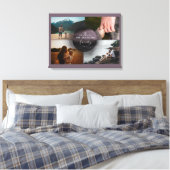 Chic Mauve Ornamental 4 Fotos Collage Leinwanddruck (Insitu (Schlafzimmer))