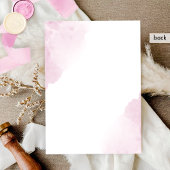 Chic Mauve Pink Aquarellstains Monogram Wedding Einladung
