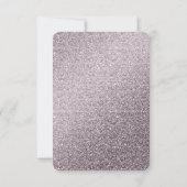 Chic Mauve rosa Marmor mit Lila Foil Details Save The Date (Rückseite)
