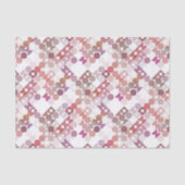 Chic Mauve Taupe Dusty Rose Circles Art Pattern Seidenpapier (Vorderseite)