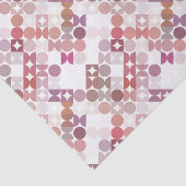 Chic Mauve Taupe Dusty Rose Circles Art Pattern Seidenpapier (Ausschnitt)