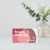 Chic Mauve Taupe Dusty Rose Rosa Kunstmuster Visitenkarte (Stehend Vorderseite)