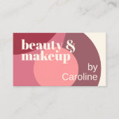 Chic Mauve Taupe Dusty Rose Rosa Kunstmuster Visitenkarte (Vorderseite)