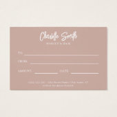 Chic Mauve Voucher Geschenkgutschein (Rückseite)