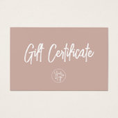Chic Mauve Voucher Geschenkgutschein (Vorderseite)