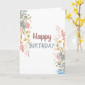 Chic Meadow Dried Karte (Gelbe Blume)