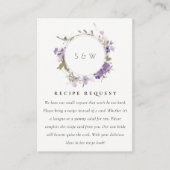 Chic Meadow Lilac Blumenreath-Rezept Begleitkarte (Vorderseite)