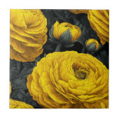Chic Mediterranean RanunculusTiles For Home Decor Fliese (Vorderseite)