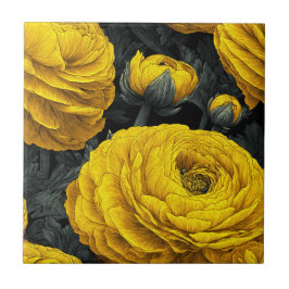 Chic Mediterranean RanunculusTiles For Home Decor Fliese