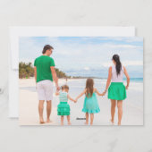 Chic Mele Kalikimaka Foto Tropical Feiertagskarte (Rückseite)