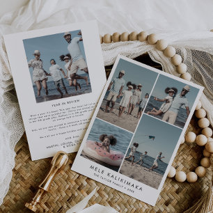 Chic Mele Kalikimaka Jahr in Review 5 Foto Holida Feiertagskarte