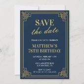 Chic Men Save the Date 78. Einladung (Vorderseite)