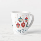 Chic Merry Christmas Ornaments Personalisiert Milchtasse (Rechte Ecke)
