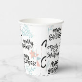 Chic Merry Christmas Party Theme Custom Paper Cup Pappbecher (Rechts)