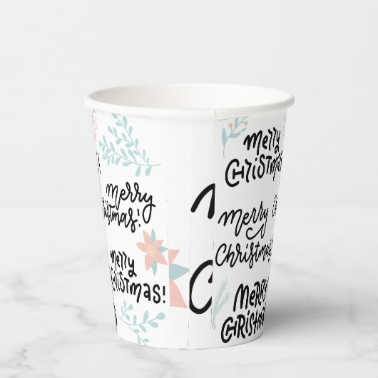 Chic Merry Christmas Party Theme Custom Paper Cup Pappbecher (Rechts)