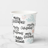 Chic Merry Christmas Party Theme Custom Paper Cup Pappbecher (Vorderseite)