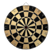 Chic Metallic Gold und Black Dartscheibe (vorne)