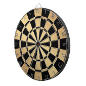 Chic Metallic Gold und Black Dartscheibe (Vorderseite rechts)