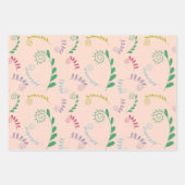 Chic Mimosa Leaves Gift Geschenkpapier Set (Vorderseite)