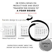 Chic Minimal Alphabetische Hochzeitstabelle Poster