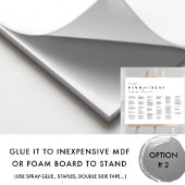 Chic Minimal Alphabetische Hochzeitstabelle Poster