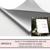 Chic Minimal Burgundy Wedding Willkommenszeichen Poster
