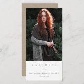 CHIC MINIMAL CLEAN FOTO ABSCHLUSS ANKÜNDIGUNG (Vorne/Hinten)