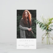 CHIC MINIMAL CLEAN FOTO ABSCHLUSS ANKÜNDIGUNG (Stehend Vorderseite)