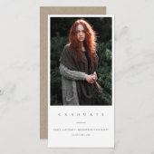 CHIC MINIMAL CLEAN FOTO ABSCHLUSS ANKÜNDIGUNG (Vorne/Hinten)