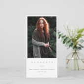 CHIC MINIMAL CLEAN FOTO ABSCHLUSS ANKÜNDIGUNG (Stehend Vorderseite)