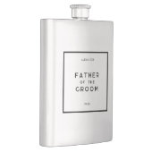 Chic Minimal Französisch monochrome Vater der Groo Flachmann (Rechts)