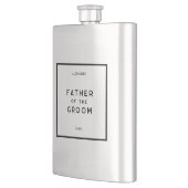 Chic Minimal Französisch monochrome Vater der Groo Flachmann (Links)