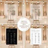 Chic, Minimal in Love Memory Black Wedding-Zeichen Poster