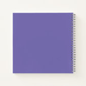 Chic Minimal Lavendel Mod Script Brunch Notizblock (Rückseite)