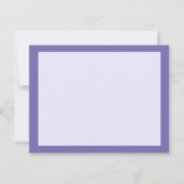 Chic Minimal Lavender Mod Script Bridal Brunch Dankeskarte (Rückseite)