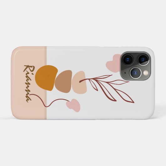 Chic Minimal Modernes Abstrakt Case-Mate iPhone Hülle (Rückseite (Horizontal))