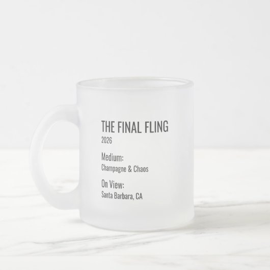 Chic Minimal Museum Label Bachelorette Party Favor Mattglastasse (Links)