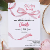 Chic Minimal She's Tying the Knot Bridal Shower Einladung
