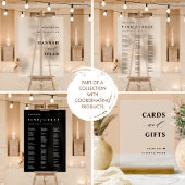 Chic, Minimal This Candle Burns Black Wedding Sign Poster