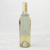 Chic Minimal Wedding Cheers Sage Green ID1046 Flaschenanhänger (Auf Flasche)