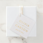 Chic Minimal Wedding Monogram Geschenkanhänger (Mit Box)