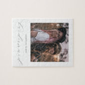 Chic Minimal wirst du mein Foto sein Puzzle (Horizontal)