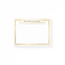 Chic Minimalism Golden Foil Office-Meldung