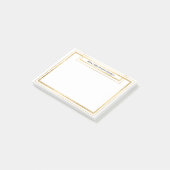 Chic Minimalism Golden Foil Office-Meldung Post-it Klebezettel (angewinkelt)